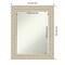 Petite Bevel Wood Wall Mirror, Fair Baroque Cream Frame